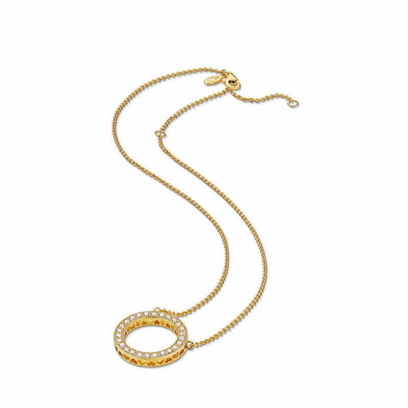 Pandora Shine™ Hearts Necklace Gold Egypt QE6792154